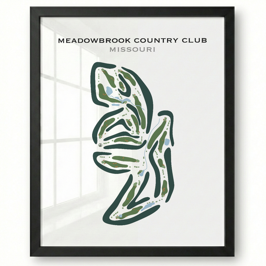 Meadowbrook Country Club, Missouri - Printed Golf Courses