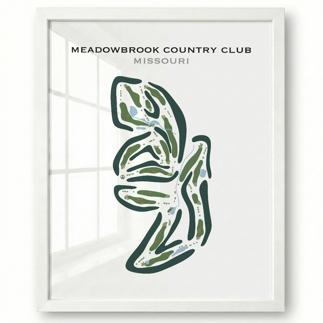 Meadowbrook Country Club, Missouri - Printed Golf Courses