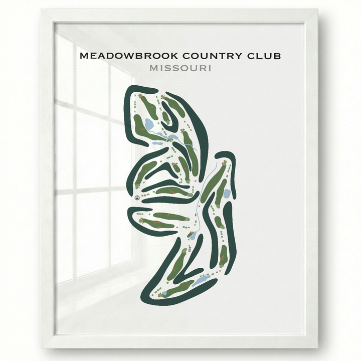Meadowbrook Country Club, Missouri - Printed Golf Courses
