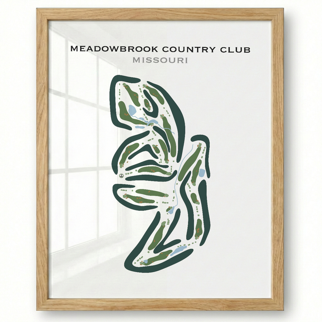 Meadowbrook Country Club, Missouri - Printed Golf Courses