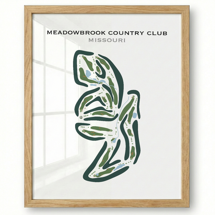 Meadowbrook Country Club, Missouri - Printed Golf Courses