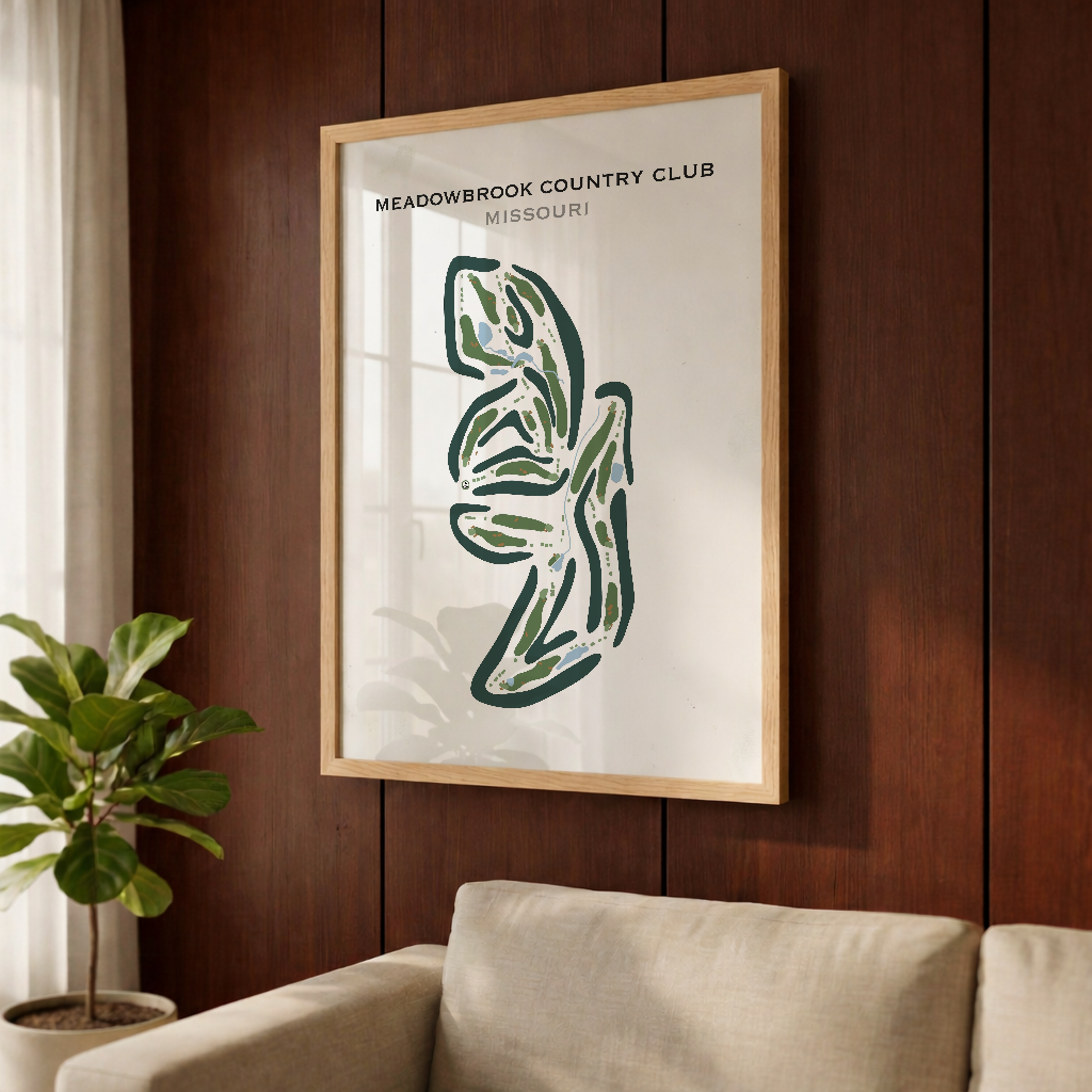 Meadowbrook Country Club, Missouri - Printed Golf Courses