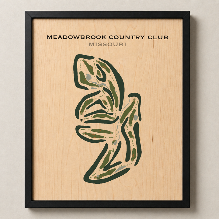 Meadowbrook Country Club, Missouri - Printed Golf Courses