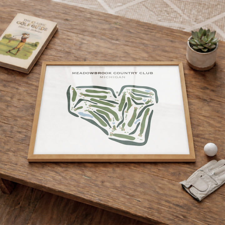 Meadowbrook Country Club, Michigan - Printed Golf Courses