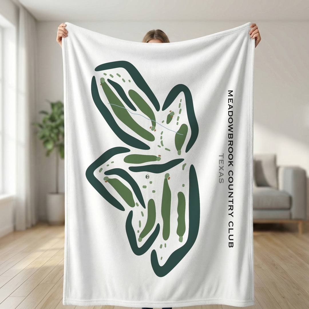 Meadowbrook Country Club, Texas - Printed Golf Courses