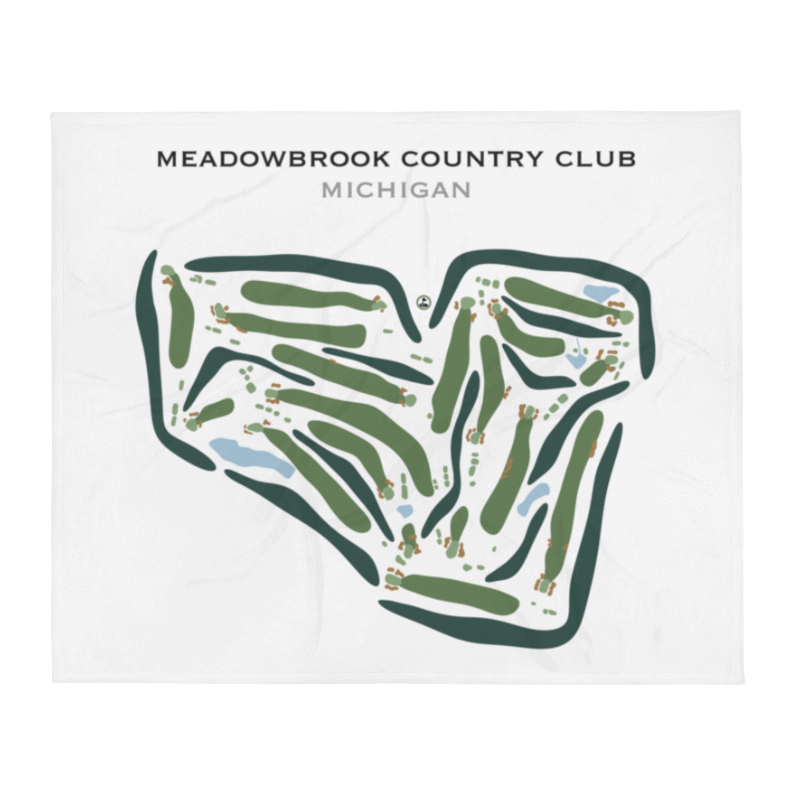 Meadowbrook Country Club, Michigan - Printed Golf Courses