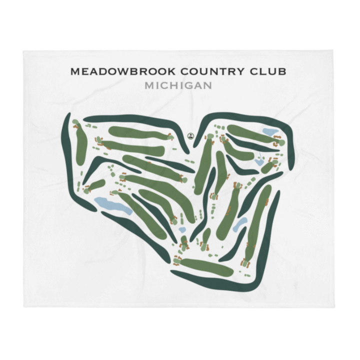 Meadowbrook Country Club, Michigan - Printed Golf Courses