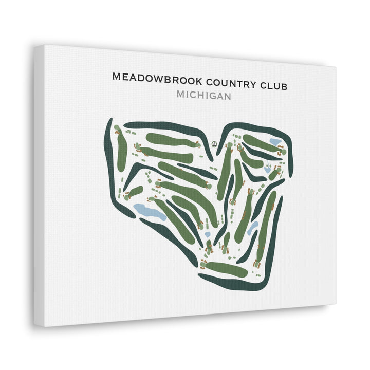 Meadowbrook Country Club, Michigan - Printed Golf Courses