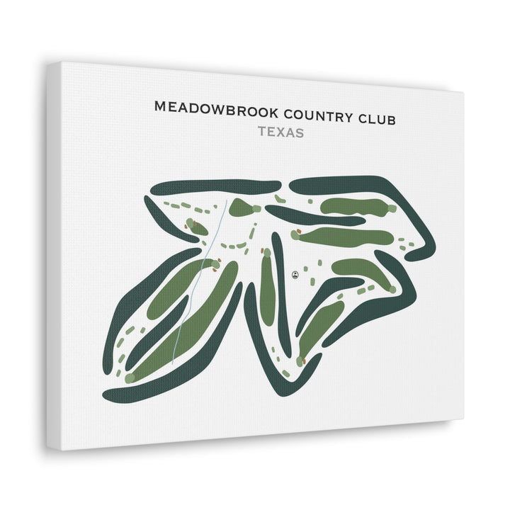 Meadowbrook Country Club, Texas - Printed Golf Courses