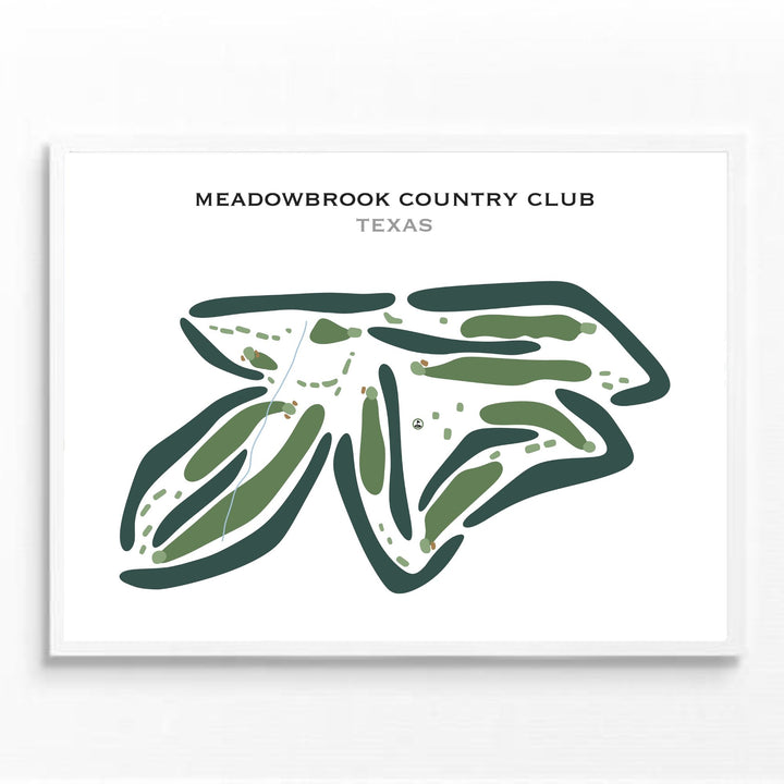 Meadowbrook Country Club, Texas - Printed Golf Courses