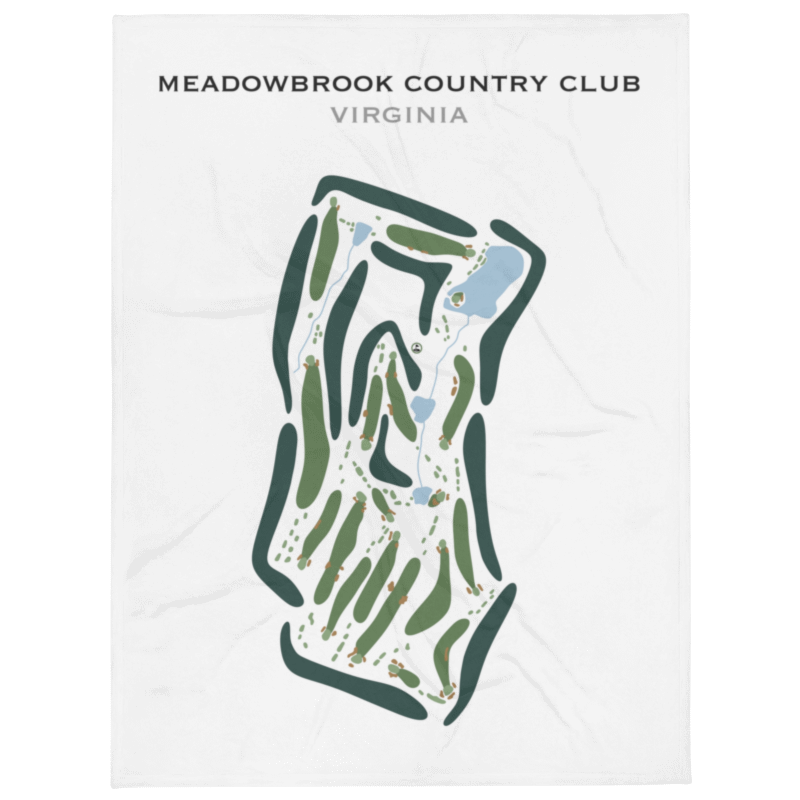 Meadowbrook Country Club, Virginia - Printed Golf Course