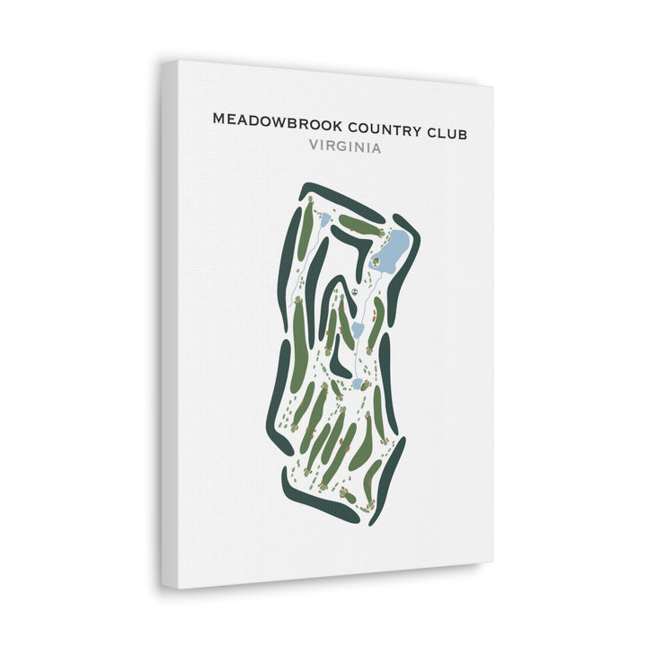 Meadowbrook Country Club, Virginia - Printed Golf Course