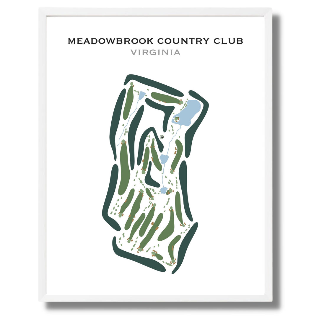 Meadowbrook Country Club, Virginia - Printed Golf Course