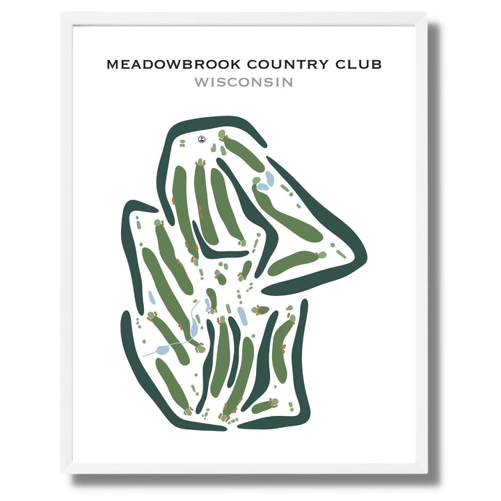 Meadowbrook Country Club, Wisconsin - Printed Golf Courses