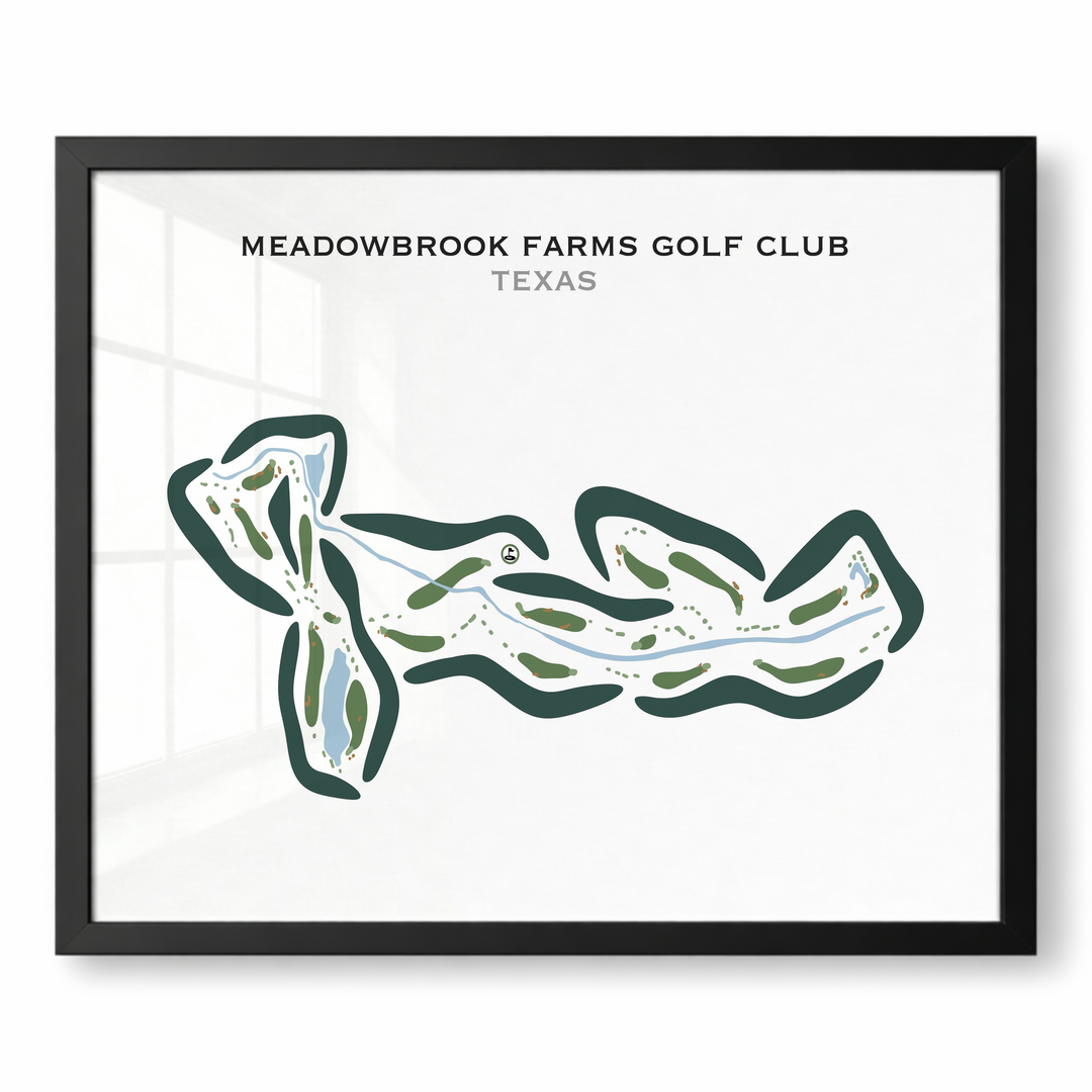 Meadowbrook Farms Golf Club, Texas - Printed Golf Courses