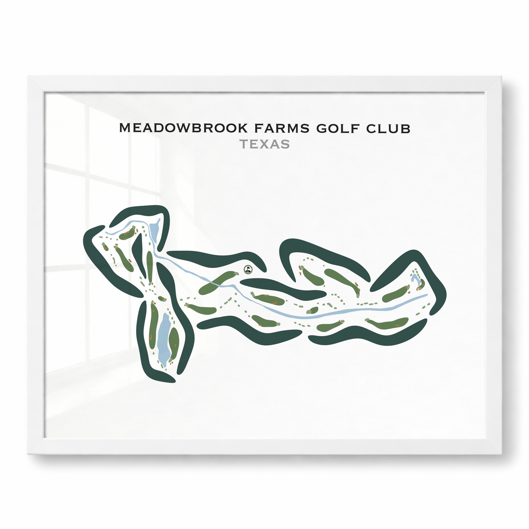 Meadowbrook Farms Golf Club, Texas - Printed Golf Courses