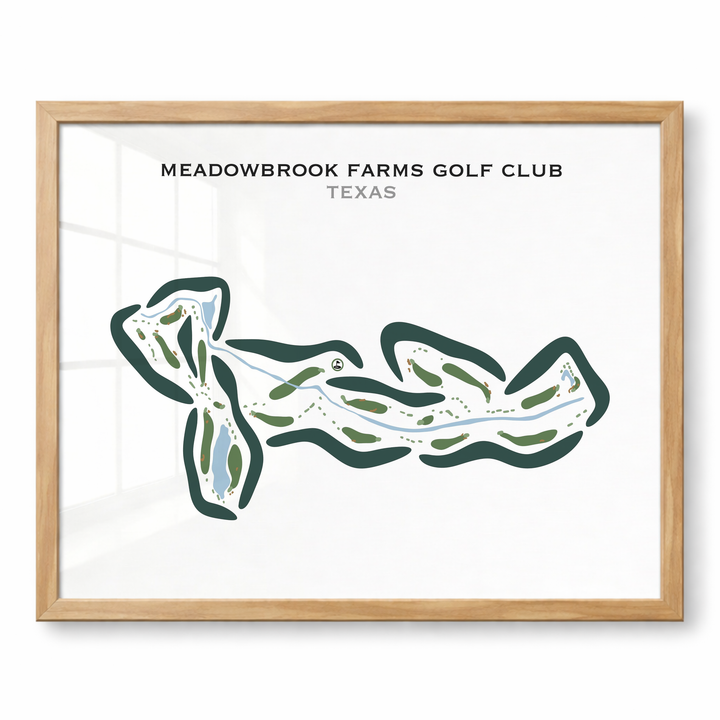 Meadowbrook Farms Golf Club, Texas - Printed Golf Courses