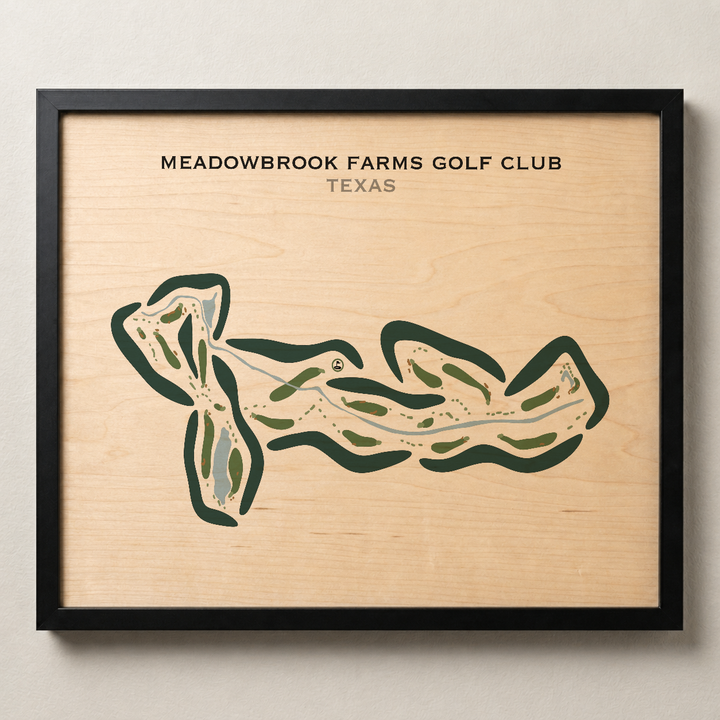 Meadowbrook Farms Golf Club, Texas - Printed Golf Courses