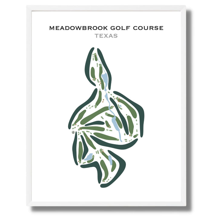 Meadowbrook Golf Course, Texas - Printed Golf Courses