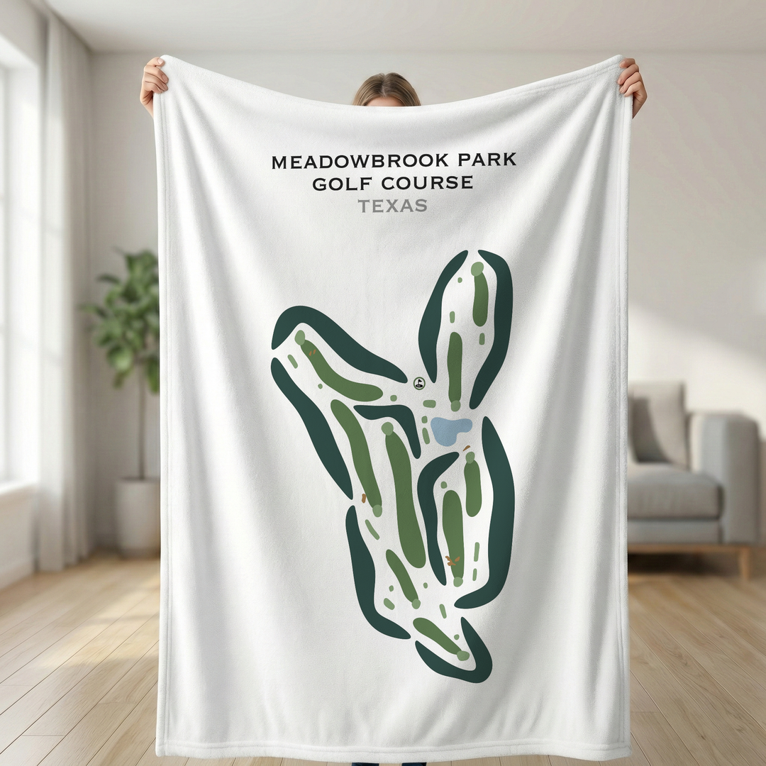 Meadowbrook Park Golf Course, Texas - Printed Golf Courses