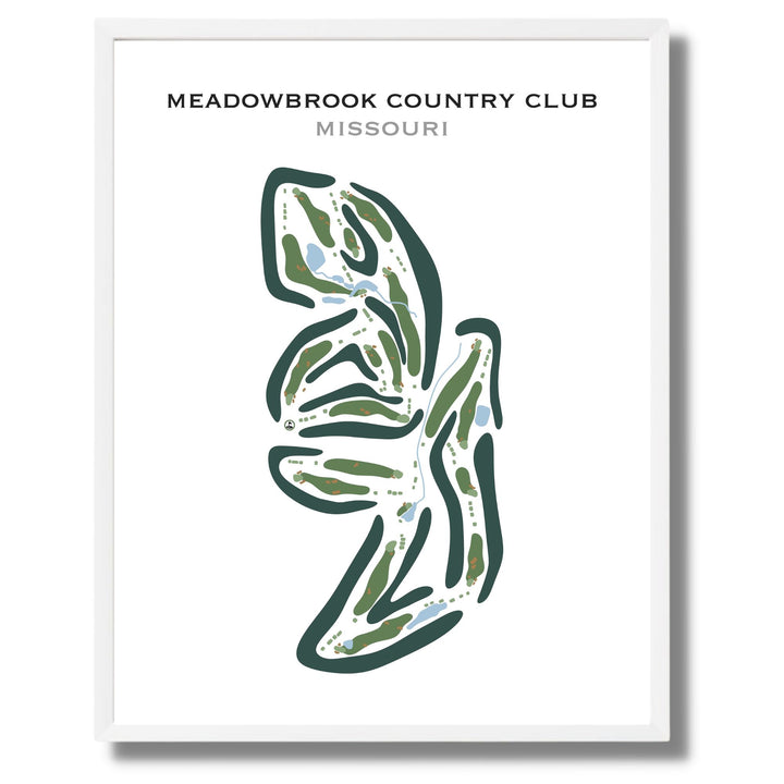 Meadowbrook Country Club, Missouri - Printed Golf Courses