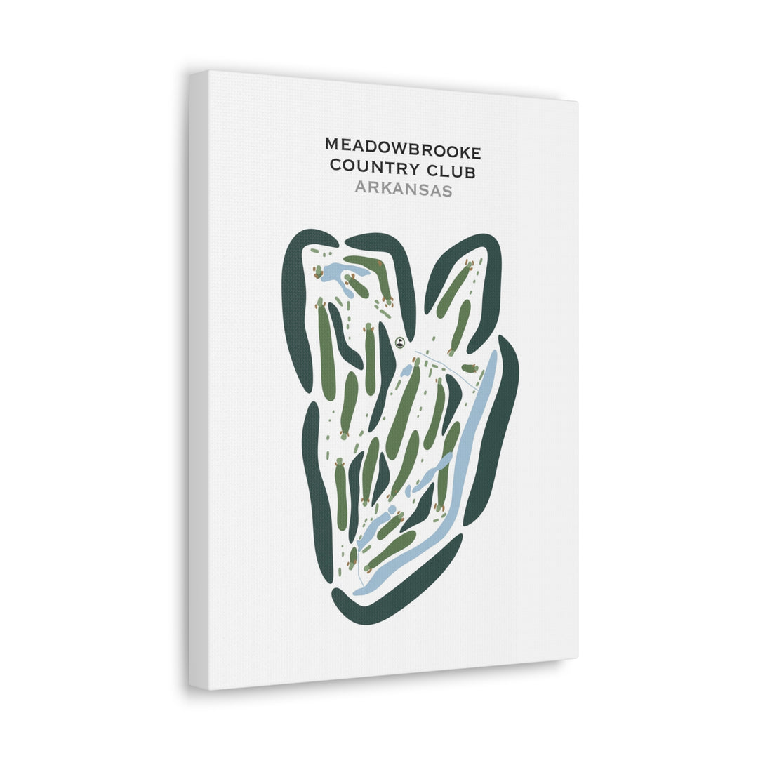 Meadowbrook Country Club, Arkansas - Printed Golf Courses