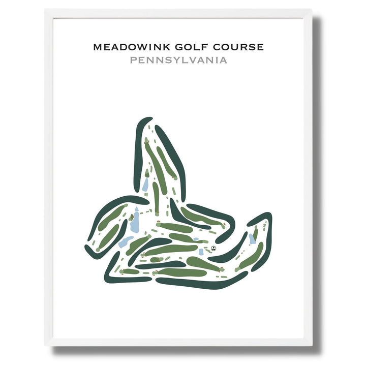 Meadowink Golf Course, Pennsylvania - Printed Golf Courses