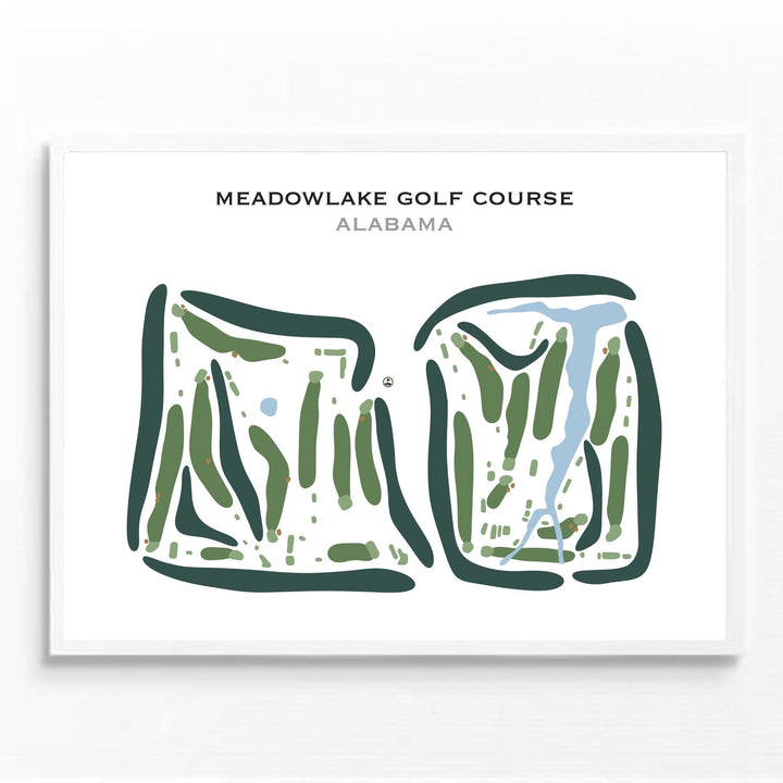 Meadowlake Golf Course, Alabama - Printed Golf Courses