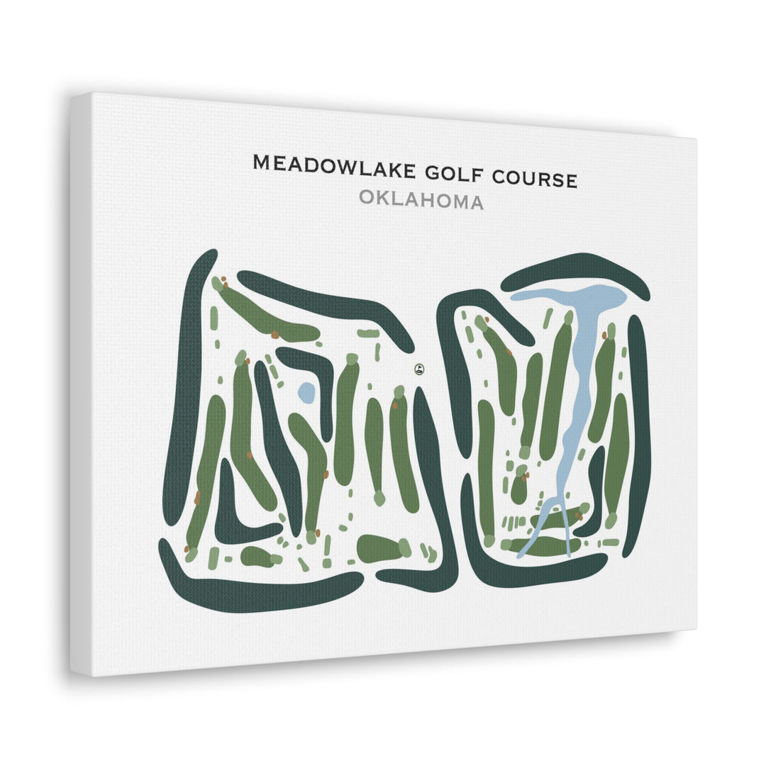 Meadowlake Golf Course, Oklahoma - Printed Golf Courses