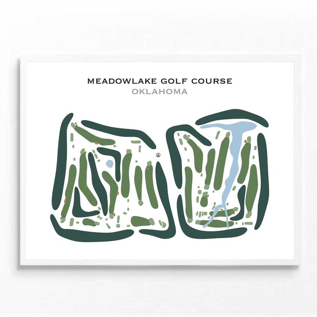 Meadowlake Golf Course, Oklahoma - Printed Golf Courses