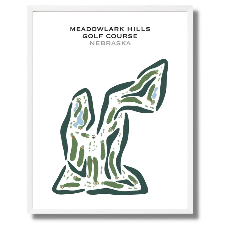 Meadowlark Hills Golf Course, Nebraska - Printed Golf Courses