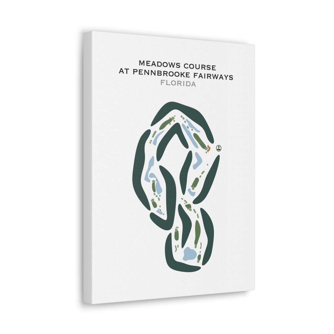Meadows Course at Pennbrooke Fairways, Florida - Printed Golf Courses