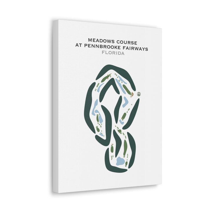 Meadows Course at Pennbrooke Fairways, Florida - Printed Golf Courses