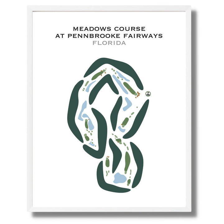 Meadows Course at Pennbrooke Fairways, Florida - Printed Golf Courses