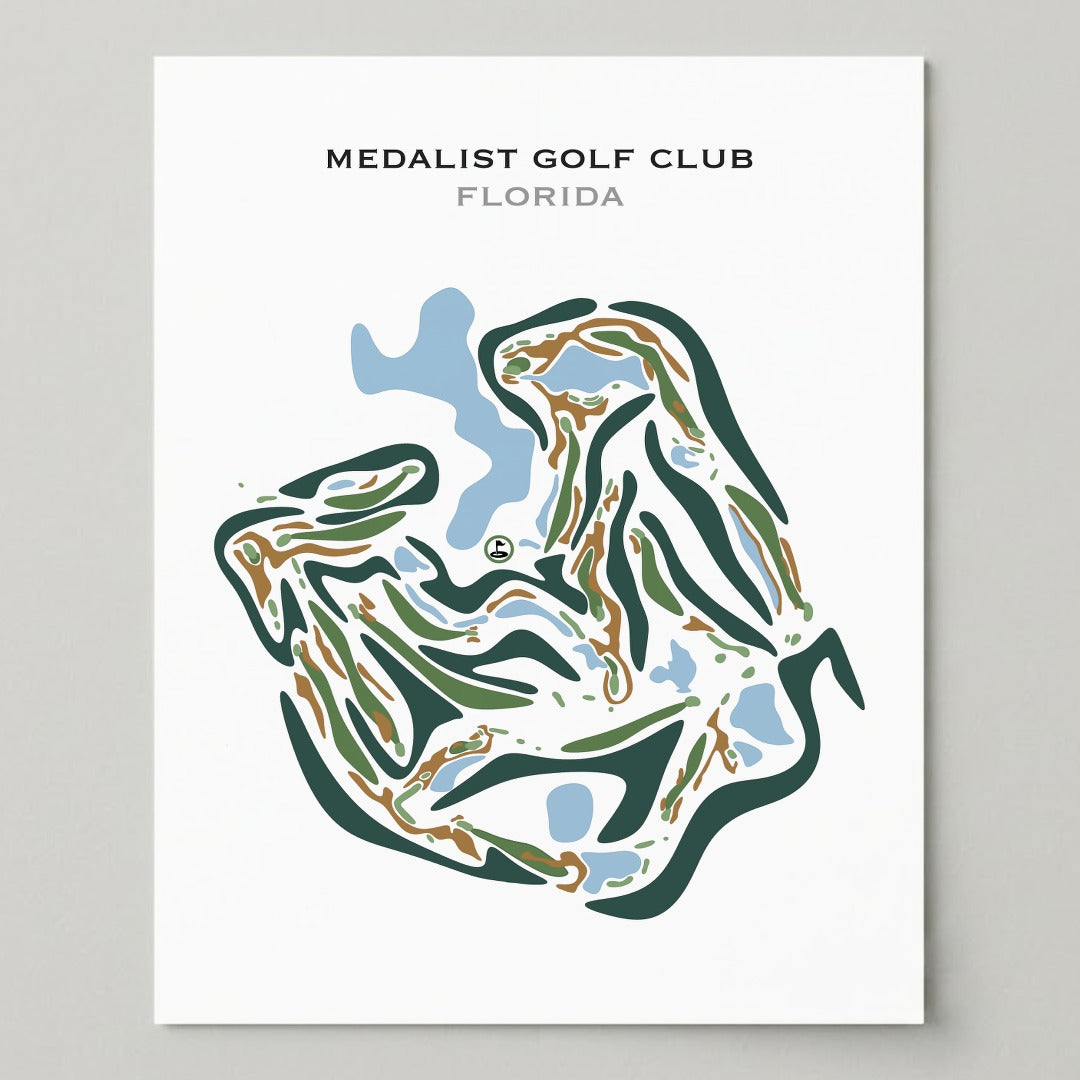 Medalist Golf Club, Florida - Printed Golf Courses