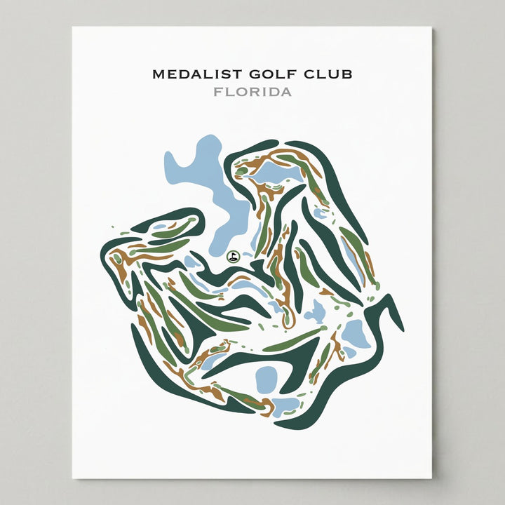 Medalist Golf Club, Florida - Printed Golf Courses