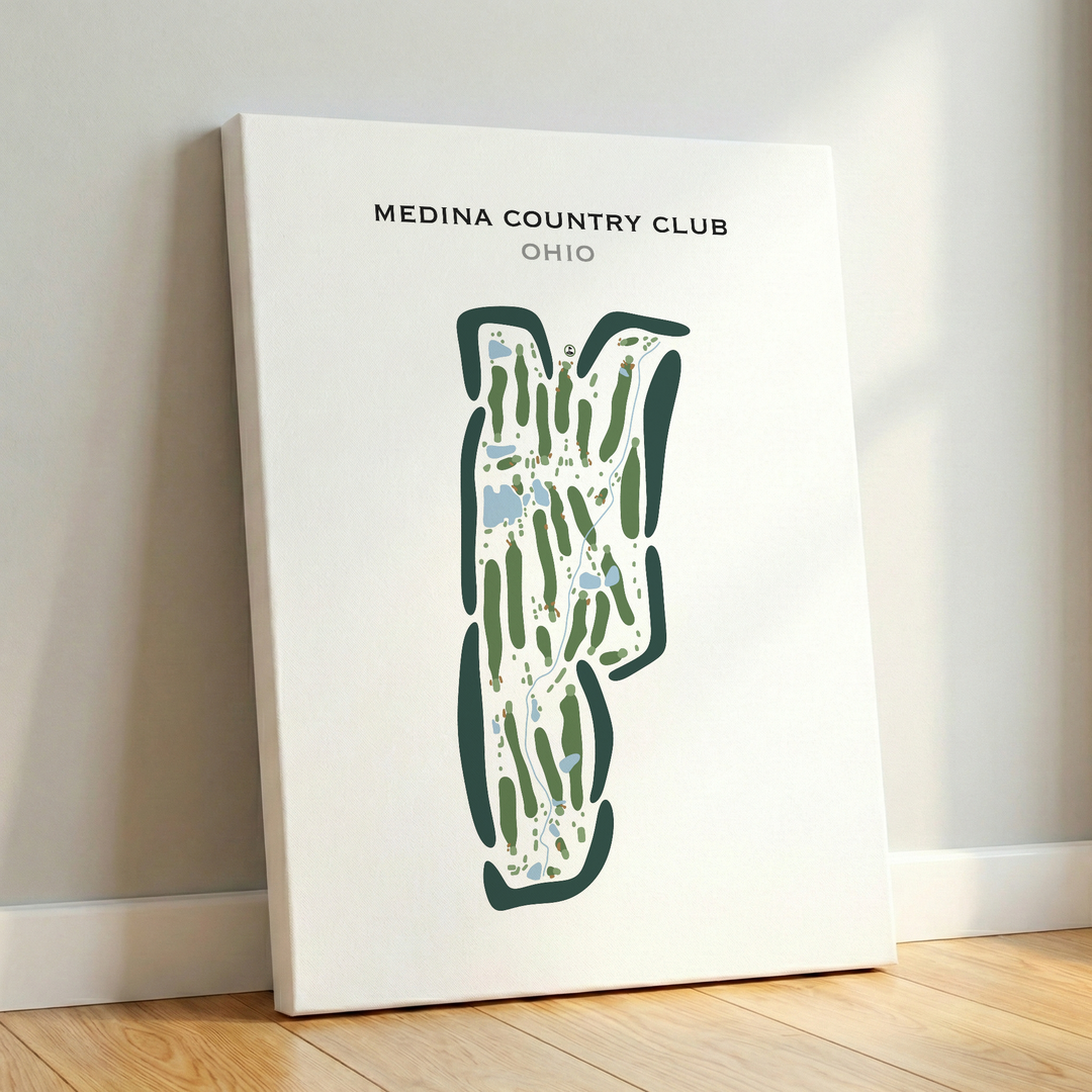 Medina Country Club, Ohio - Printed Golf Courses