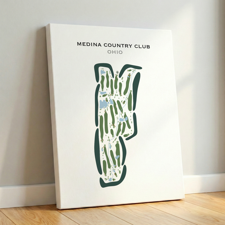 Medina Country Club, Ohio - Printed Golf Courses