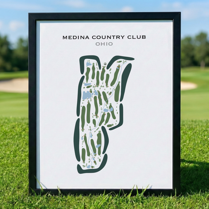 Medina Country Club, Ohio - Printed Golf Courses
