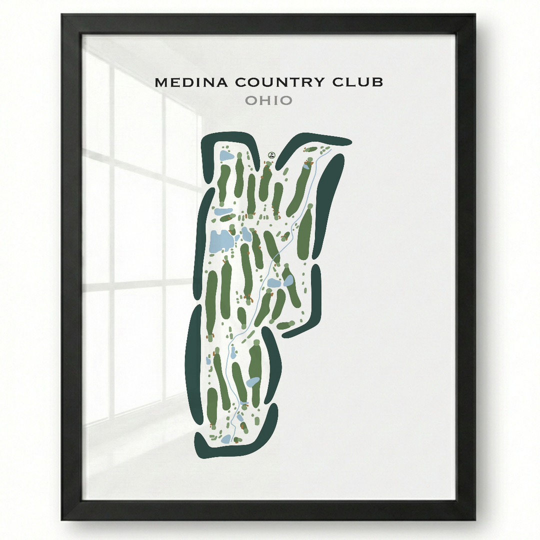 Medina Country Club, Ohio - Printed Golf Courses