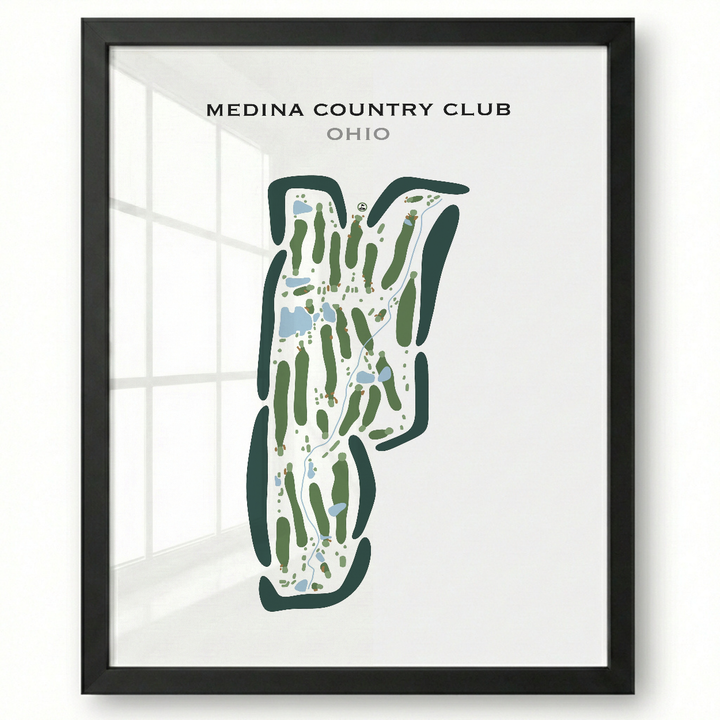 Medina Country Club, Ohio - Printed Golf Courses