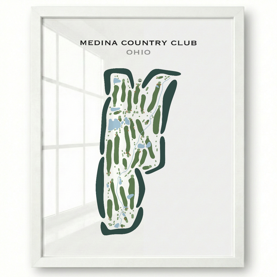 Medina Country Club, Ohio - Printed Golf Courses
