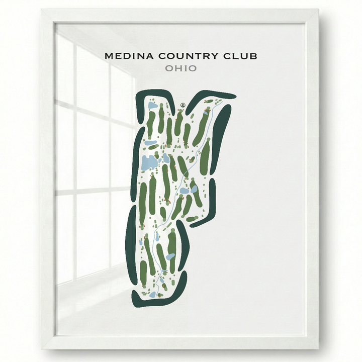 Medina Country Club, Ohio - Printed Golf Courses