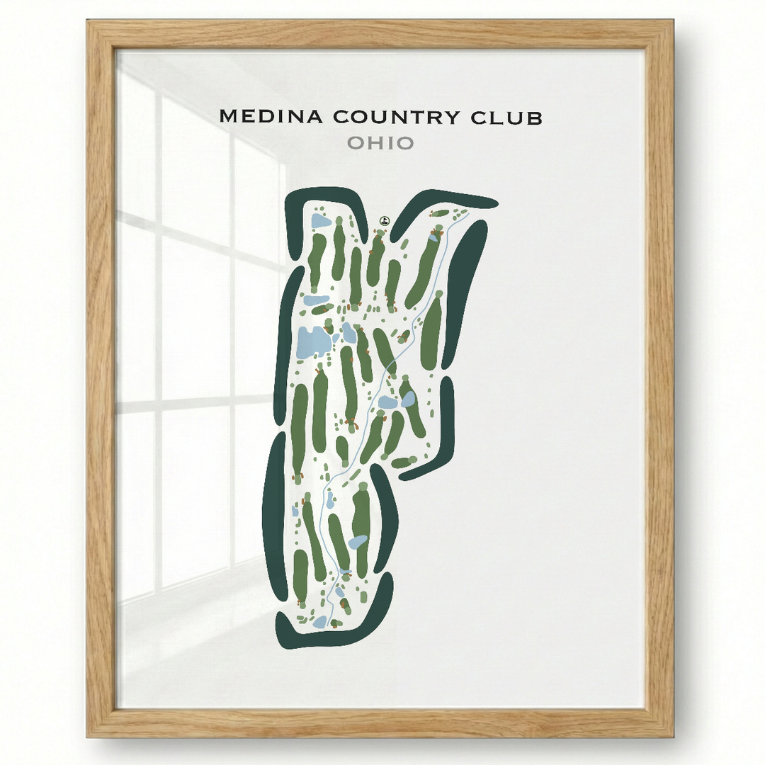 Medina Country Club, Ohio - Printed Golf Courses