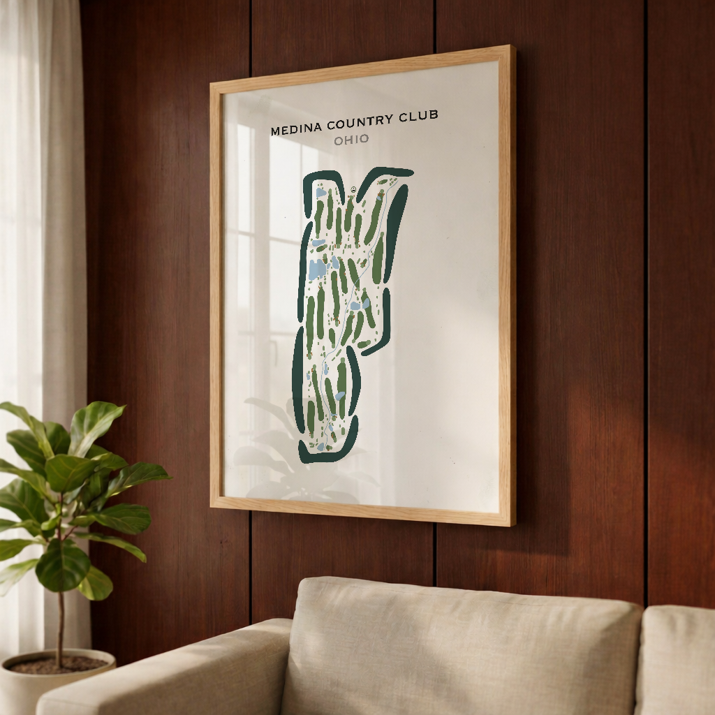 Medina Country Club, Ohio - Printed Golf Courses