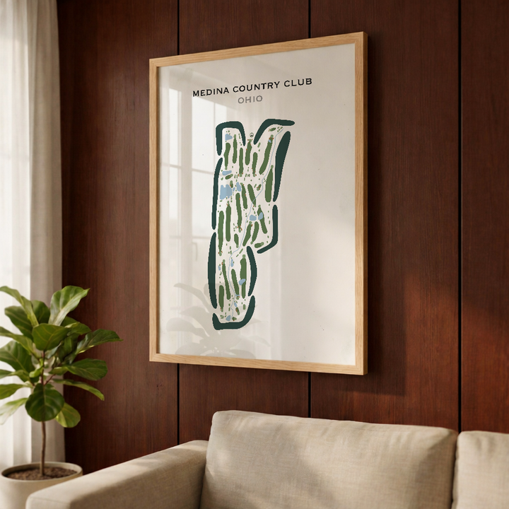 Medina Country Club, Ohio - Printed Golf Courses