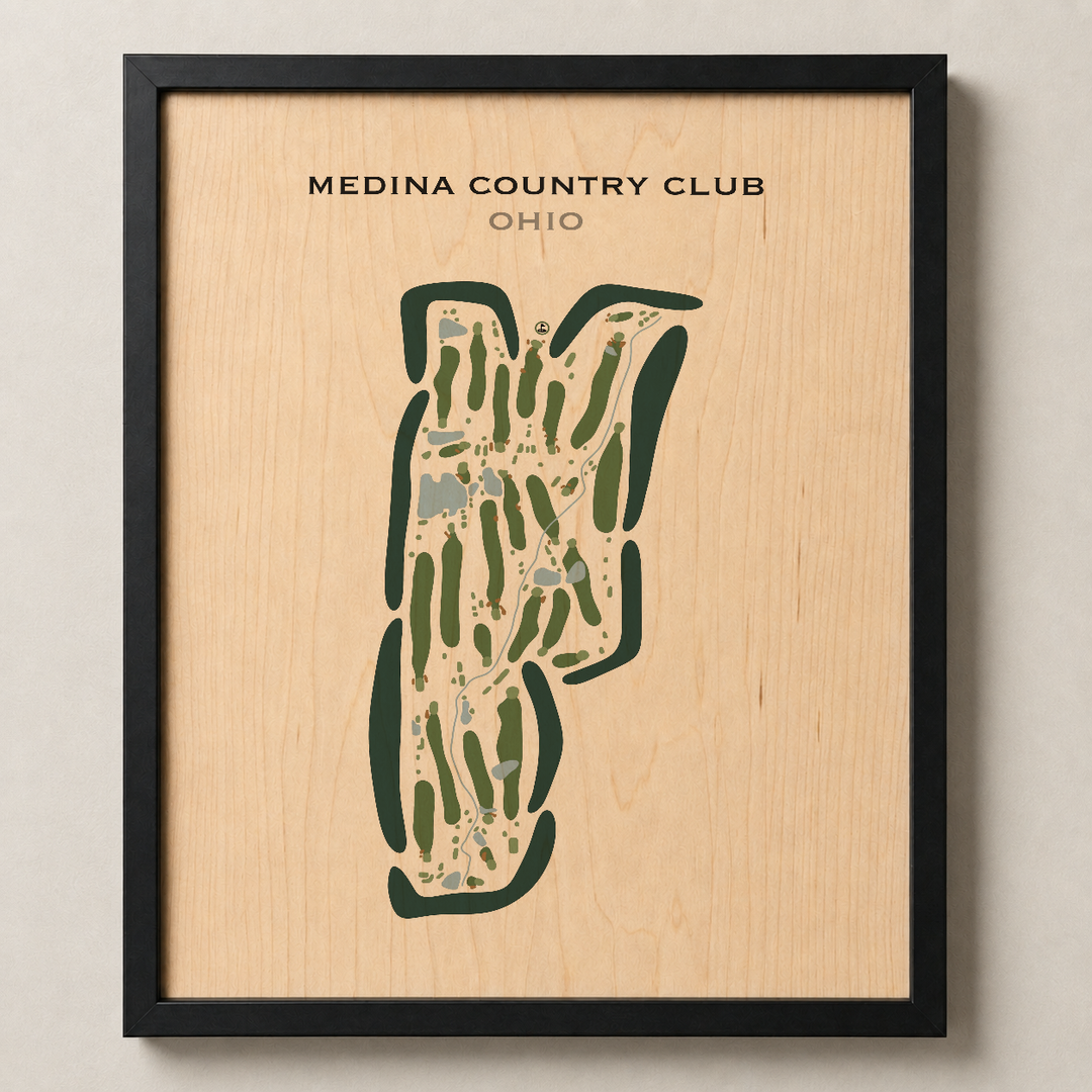 Medina Country Club, Ohio - Printed Golf Courses