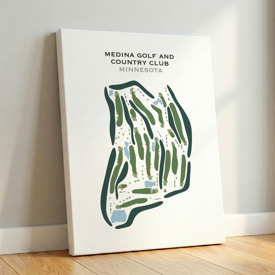 Medina Golf & Country Club, Minnesota - Printed Golf Courses