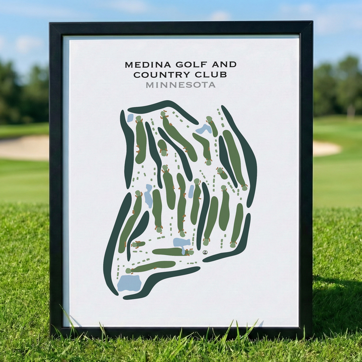 Medina Golf & Country Club, Minnesota - Printed Golf Courses