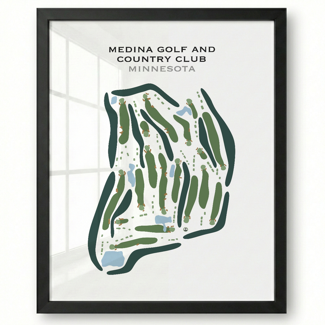 Medina Golf & Country Club, Minnesota - Printed Golf Courses